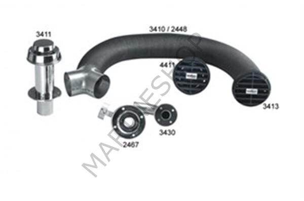 3411, 30 D VE 40 D serisi için dağıtım hortumu, Ø 75 mm