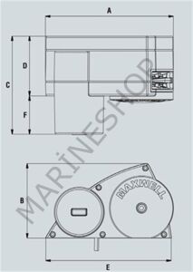 Maxwell HRC10-8 100W 12V 8mm Tambursuz Yatık Irgat