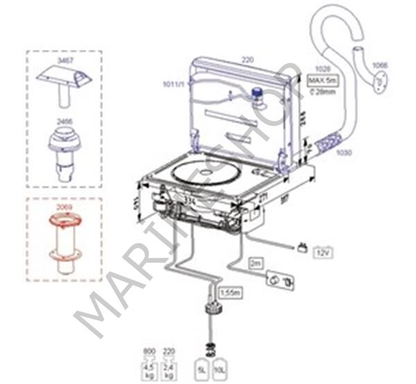 1028, 800 modeli için paslanmaz egzoz borusu
