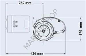 Maxwell RC-10 1000W 12V 8mm Tambursuz Dik Irgat