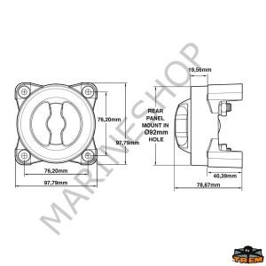 T-Power Dual Circuit Akü Şalteri 32V/350A