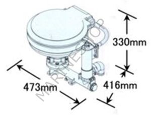 TMC Manuel marine tuvalet KÜÇÜK TAŞ
