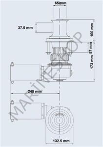 Maxwell VC 1000 Serisi 1000W 12/24V Tamburlu Hirolik Irgat