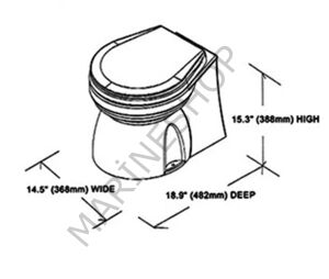 TMC Elektrikli Sessiz Tuvalet 12V