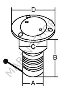 Paslanmaz Çelik Su Dolum ağızı 38mm