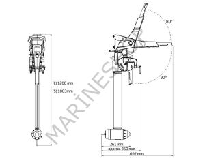 Torqeedo Travel L - 3Hp - 1080W Akü