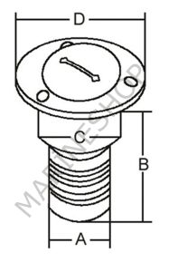 Paslanmaz Çelik Benzin Dolum ağızı 38mm