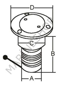 Paslanmaz Çelik Benzin Dolum ağızı 50mm