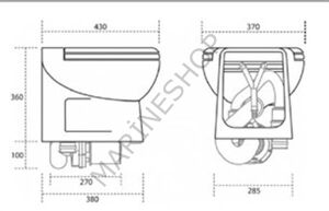 Artic Standart 24V Kısa Taş Beyaz Thr.Kitli Tuvalet
