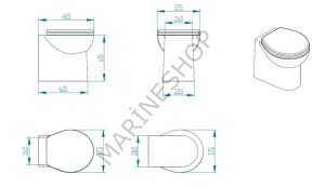 Smart 24V Beyaz Taş Taharet Kitli Tuvalet
