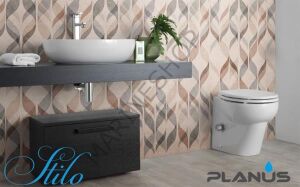 Stilo 12V Beyaz Taş Taharet Kitli Tuvalet