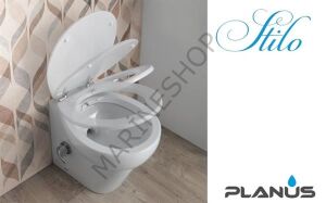 Stilo 12V Beyaz Taş Taharet Kitli Tuvalet