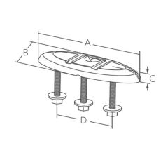 Paslanmaz Çelik Koç Boynuzu 202x72 mm