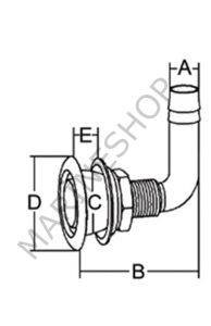 Tank havalandırma gömme 5/8