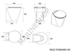 Race 24V Karbon Tuvalet
