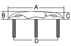 Paslanmaz Çelik Koç Boynuzu 203mm