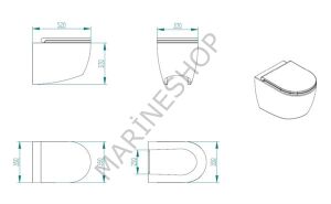 Sky 24V Krem Taş Tuvalet