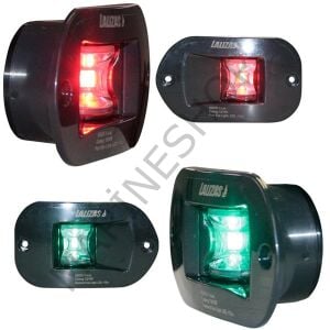 Fos Led 12 İskele&Sancak Feneri, Siyah, Gömme