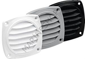 Plastik havalandırma, beyaz 82x82mm