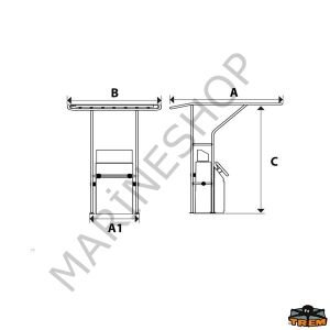 Trem Alüminyum T-Top 120x170 cm