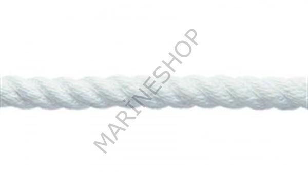 Polyester örgü halat, beyaz, 8mm