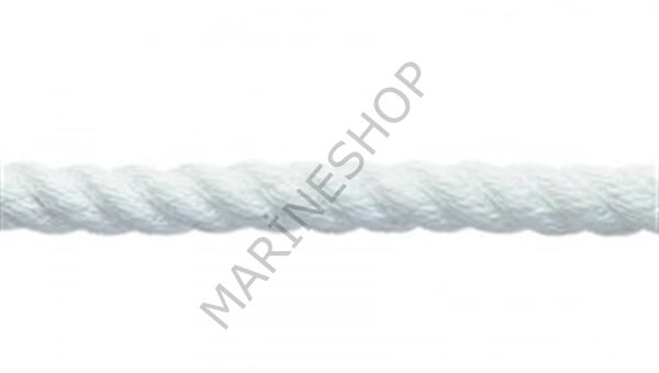 Polyester örgü halat, beyaz, 10mm