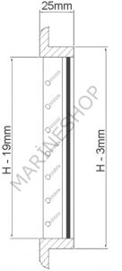 Hava emiş ızgarası. Tik 203X254mm