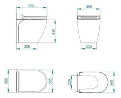 WAVE 12V BEYAZ TAŞ TUVALET -530-