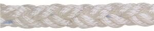 Beyaz polyester 8 kollu halat, 20mm