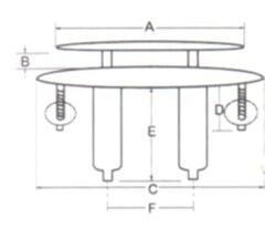 Paslanmaz Çelik Koç Boynuzu Gömme 154mm