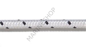 Polyester halat,  beyaz üzeri mavi, 12mm