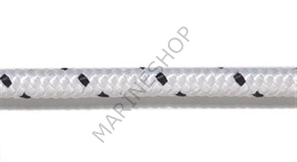 Polyester halat,  beyaz üzeri mavi, 14mm