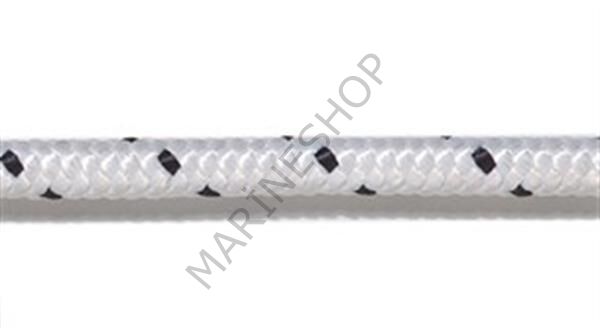 Polyester halat,  beyaz üzeri mavi, 18mm