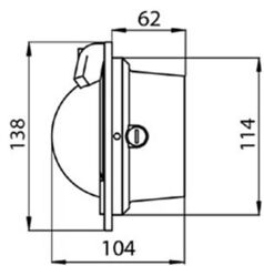 Riviera Bp1 Polare Gömme Pusula 80mm Siyah