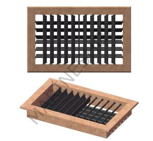 Hava Çıkış Izgarası. Tik Dört Yönlü  356X152 mm
