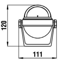 Riviera Bs2 Stella Braketli Pusula 65mm Gri