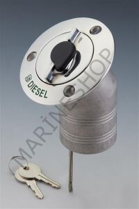 Dolum Ağzı Paslanmaz Çelik, 50mm, 30°açılı, benzin