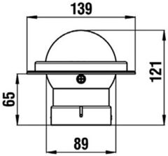 Riviera Bzt Zenith Gömme Pusula 80mm Siyah