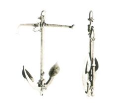 Admiralti tip çıpa, galvaniz 7KG