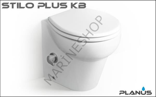 Stilo Plus 12V Beyaz Kısa Taş Taharet Kitli Tuvalet