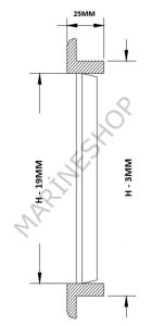 Hava çıkış ızgarası. Maun iki yönlü 356X152mm