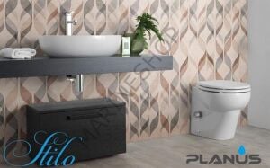 Stilo Plus 24V Beyaz Kısa Taş Taharet Kitli Tuvalet