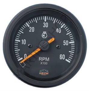 Trem motor devir göstergesi 12v siyah