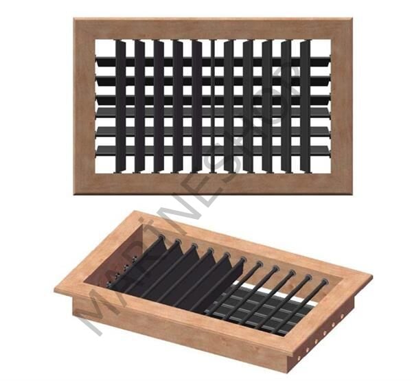 Hava Çıkış Izgarası. Maun Dört Yönlü 254X152 mm