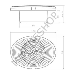 NUOVA RADE PLASTİK GÖMME KORNA, 12V