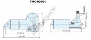 TMC silecek motoru 24V/24W 25.4 mm