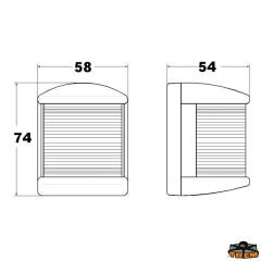 Trem Croce del Sud Sancak Seyir Feneri Siyah