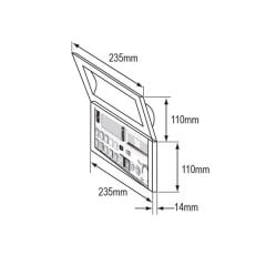 Şeffaf Kapaklı Su Geçirmez Teyp Kapağı