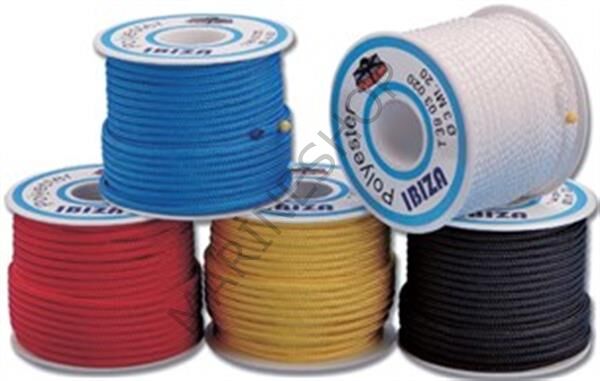 Trem polyester örgü halat KIRMIZI 3MMX20MT