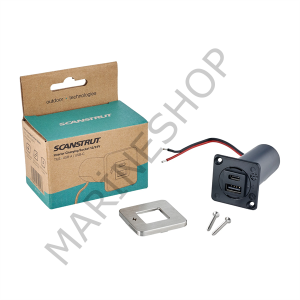 TILE-USB-A/USB-C ŞARJ SOKETİ, PASL. ÇERÇEVE